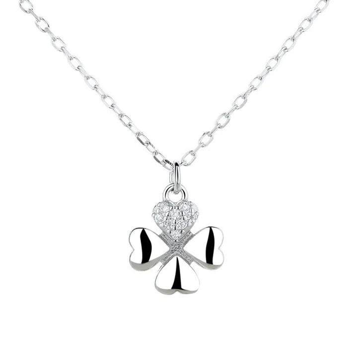 Silver Simple Temperament Clavicle Necklace