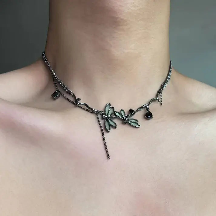 Colorful Dragonfly High-Grade Necklace For Women