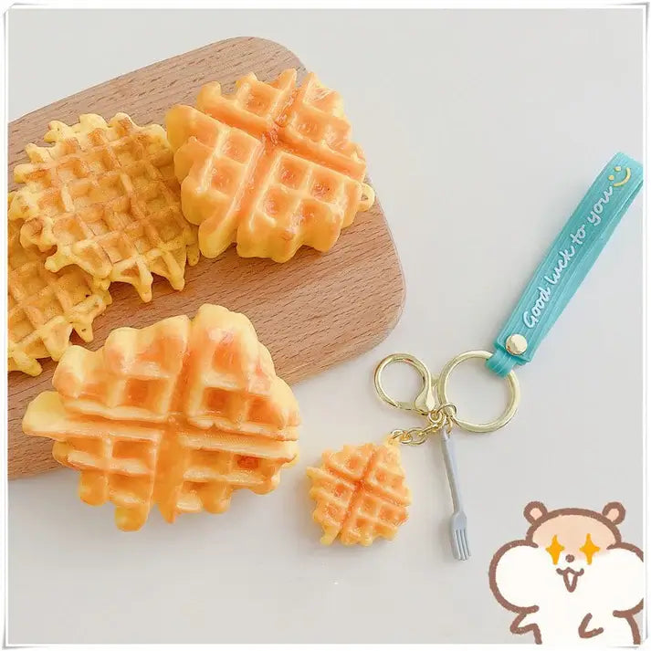 Compatible with Apple , Creative Waffle Earphone Protective Case