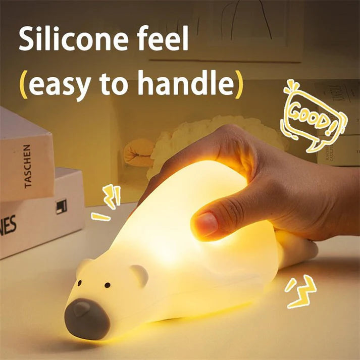 Cute Bear Silicone Night Light